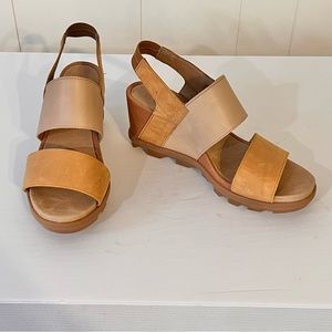 Sorel Joanie II Slingback Wedge Leather Sandal